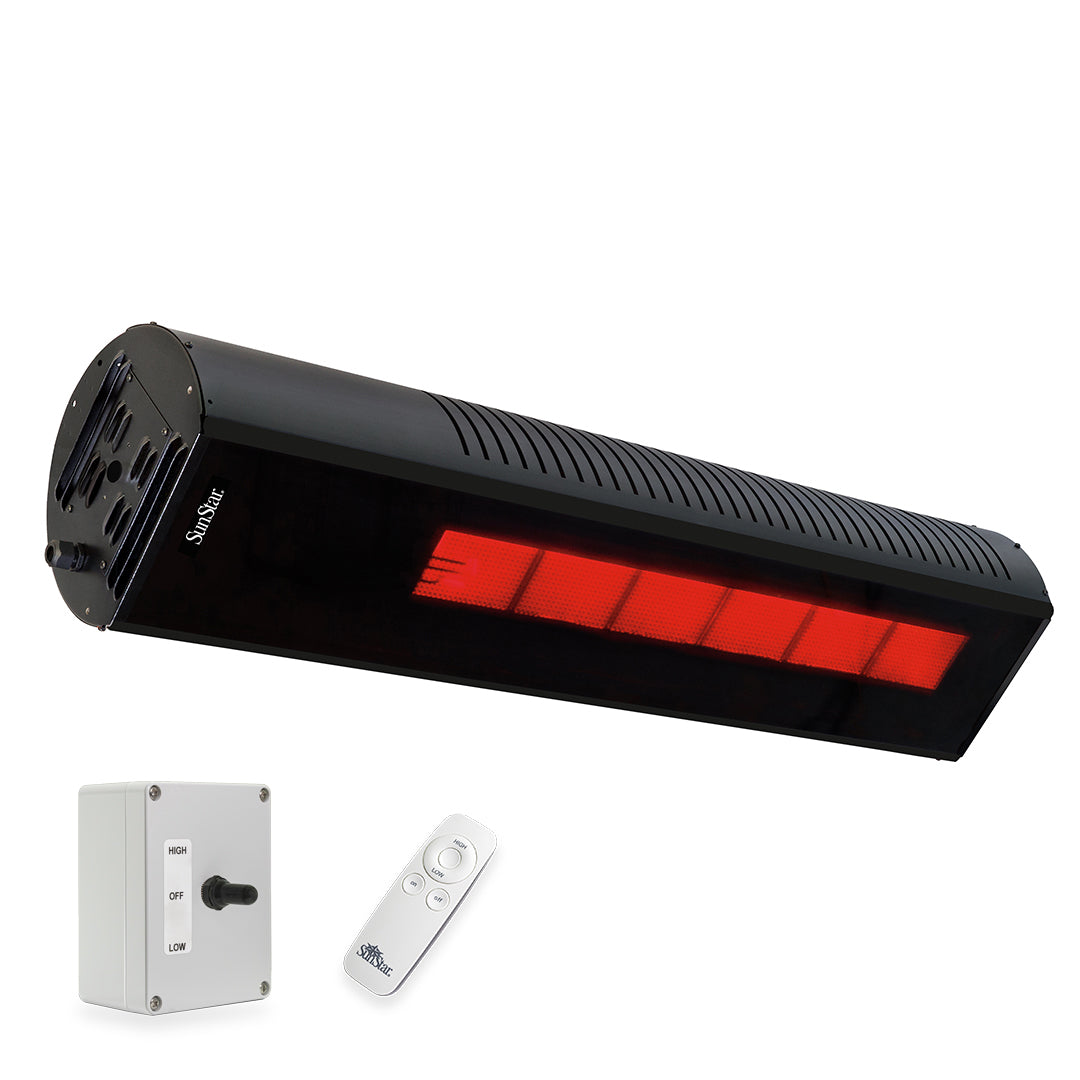SunStar SGL series infrared patio heater with glass front